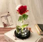 Nettenevime Faunus İçerisinde Işıklı Yapay Kırmızı Gül Ve 3 Fonksiyonlu Periled Kadına Sevgiliye Hediye - 7