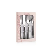 Schafer Mona 24 Parça Çatal Kaşık Bıçak Takımı-Siyah02 thumbnail 7