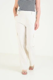 Kadın Paraşüt Pantolon Taş - 5