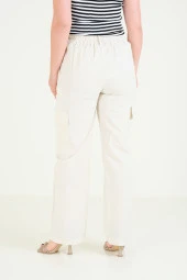 Kadın Paraşüt Pantolon Taş - 6