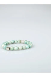 Amazonit Doğal Taş Burç Sembollü Bileklik - 1
