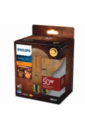 Fılament 50w Gold Amber Globe G95 Dimlenebilir Ampul Sarı Işık - 1