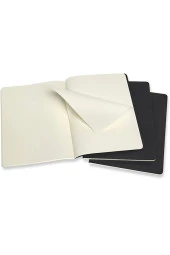 Cahier XL 3'lü Noktalı Not Defter, 19x25cm Siyah thumbnail 2