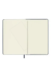 Klasik Koleksiyon Çizgili 11,5x18cm Medium Sert Kapak Not Defteri Safir Mavisi - 6