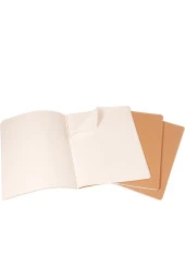 Cahier XXL 3'lü Çizgisiz Not Defter, 21,6x27,9cm Kraft - 3