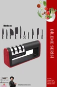 Lazbisa Bıçak Bileme Aleti Aparatı Profesyonel Bıçak Bileyici 3 Açılı Elmas Seramik Çelik Bileme Xx2 thumbnail 4