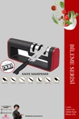 Lazbisa Bıçak Bileme Aleti Aparatı Profesyonel Bıçak Bileyici 3 Açılı Elmas Seramik Çelik Bileme Xx2 thumbnail 1