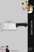 Lazbisa İncisive Serisi Mutfak Bıçak Et Kemik Tavuk Kıyma Satırı Set ( Mft-245 ) - 2