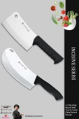 Lazbisa İncisive Serisi Mutfak Bıçak Seti Et Tavuk Satırı Börek Pizza Pide Salata Bıçağı 2 Li Set (MFT-452) - 1