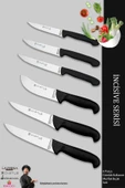 Lazbisa İncisive Serisi Mutfak Bıçak Seti Et Ekmek Sebze Bıçağı 6 Lı Set Günlük Kullanım ( Mft-2347 ) thumbnail 1