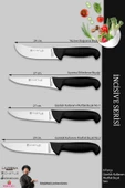Lazbisa İncisive Serisi Mutfak Bıçak Seti Et Ekmek Sebze Şef Bıçağı 6 Lı Set Günlük Kullanım ( Mft-258 ) thumbnail 2