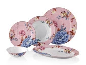 Lamedore Floral Pink 27 Parça Yemek Takımı 1LIN-DS274 - 1