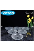 Plate Noktalı 6'lı Cam Çerezlik Royaleks-80972 - 2
