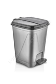 Merdem 4 No Kare Pedallı Çöp Kovası 30 Lt. Royaleks-MRD124 - 1