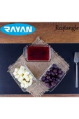 Reqtangle Tekli Dikdörtgen Cam Kahvaltılık Royaleks-81484 - 1