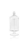 Cylinder Kapaklı Ayaklı Sunum 28 Cm Fanus Şekerlik Royaleks-81949 - 2