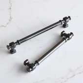 Talas Füme Düz Metal Kulp Kulpu 128 mm Mobilya Çekmece Mutfak Dolabı Dolap Kulpları Kulbu - 7