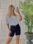 Kadın Şehir Boy Şort Siyah thumbnail 2