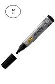 Bic Permanent Marker 2000 Yuvarlak Uç Siyah Kalem 12'li - 1