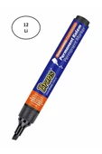 Brons BR-9720 Kesik Uç Siyah Permanent Kalem 12'li - 1