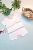Bebek Yazlık Kısa Kol Şort Tek Parça Çıtçıtlı Tulum Zıbın Hediyelik - 1