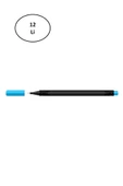 Gıpta Fineliner Kalem 0,4 Mm Karton Kutu Üçgen Açık Mavi 12'li - 1