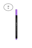 Gıpta Fineliner Kalem 0,4 Mm Karton Kutu Üçgen Lila 12'li - 1