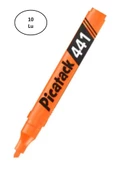 Picatack 441 Fosforlu Kalem Turuncu 10'lu - 1