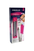 Pensan Trıball Tükenmez Kalem Pembe 12.li 1 mm - 1