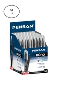 Pensan Tükenmez Kalem 2270 Büro Tipi 1 Mm Siyah 50'li - 1