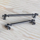 Talas Füme Çizgili Metal Kulp Kulpu 224 mm Mobilya Çekmece Mutfak Dolabı Dolap Kulpları Kulbu - 6