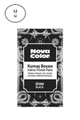 Nova Color 12 Gr Toz Kumaş Boyası Siyah Nc-904 12'li - 1