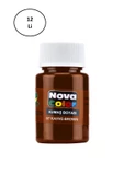 Nova Color Kumaş Boyası Şişe Kahve 12'li - 1