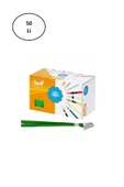 Sarff Yaka Kartı İpi Metal Klips 50'li Paket - 1