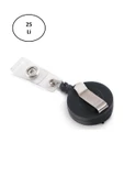 Yoyo Plastik 3532S- Yuvarlak-32Mm-Kancali-Klipsli-Siyah 25'li - 1