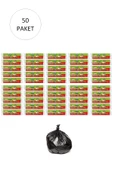 J-250 Jumbo Boy Çöp Torbası 80 x 110 cm 10 Lu Rulo x 50 Paket = 500 Adet (Siyah) - 1