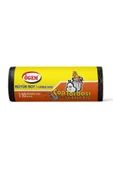 Büyük Boy Çöp Torbası 65 x 80 cm 10 Lu Rulo x 5 Paket = 50 Adet (Siyah) - 1