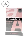Double A Renkli Fotokopi Kağıdı 5x100 Lü A4 80 Gr Flamingo - 1