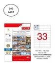 Tanex Tw-2433 Lazer Etiket 70X23 Mm 100 Adet - 1