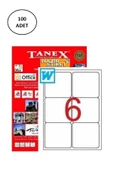 Tanex TW-2006 Laser Etiket 99,1x93,1 mm 100 Adet - 1