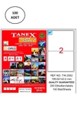 Tanex Tw-2002 Lazer Etiket 199X143 Mm 100 Adet - 1