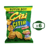 Ülker Çizi Çıtır Atıştırmalık 80 gr Peynir&Soğan x 6 Adet - 1
