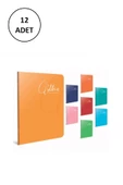 Gıpta Mica A4 Tel Dikişli Pp Kapak Defter 80 Yaprak Kareli (12 Li Paket) - 1