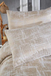 Çeyiz Diyarı Latife Yatak Örtüsü Cappucino thumbnail 3