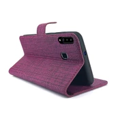 General Mobile GM 10 Kılıf FitCase Fabric Kapaklı Cüzdanlı - 10