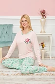 Bayan Uzun Kollu Pijama Takımı Model no 7595 - 1