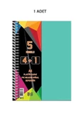 Spiralli PP Kapak 4+1 125  Yaprak Ayraçlı Defter - 1