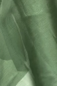 Abiye Elbiselik Işıltılı Tül Cam Organze Kumaş Yeşil - 2
