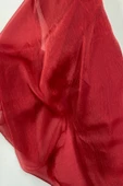Abiye Elbiselik Işıltılı Tül Cam Organze Kumaş Açık Bordo - 1