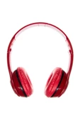 Kırmızı Kulak Üstü Portatif Katlanır Stereo Kulaklık - 5